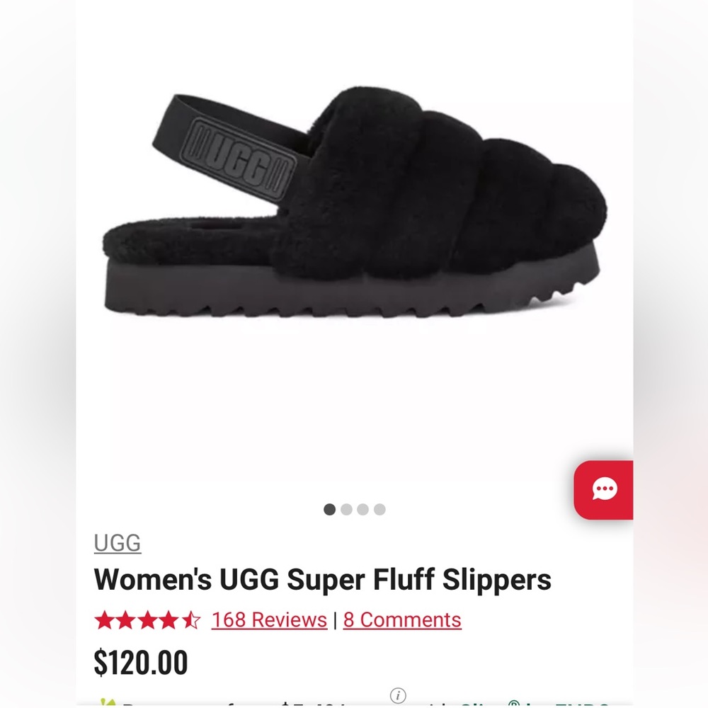 Brand New Ugg Women’s Super Fluff Slipper size 6